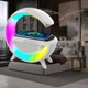 Ночник настільна лампа смарт RGB Happy Light Smart Light Sound Machine з бездротовою зарядкою 15W і Bluetooth колонкою - зображення 10