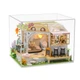 Ляльковий 3D будиночок конструктор Румбокс Cat Cafe Garden M2111 із захисним куполом від пилу - зображення 9