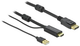 Kabel Delock HDMI – DisplayPort + USB Type-A 4K 2 m Black (4043619859641) - obraz 1