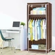 Шкаф тканинний розкладний 75*45*150см Stenson R30899 (brown) - зображення 1