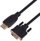 Кабель TB HDMI – DVI 24+1 pin 3 м Gilding Black (5901500507424) - зображення 1