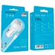 Зарядне автомобільне BOROFONE BZ14 Max (2USB 2.4A) Lightning Білий - изображение 2