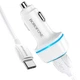 Зарядне автомобільне BOROFONE BZ14 Max (2USB 2.4A) Type-C Білий - изображение 1