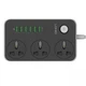 Мережевий фільтр LDNIO SC3604 3x220V+6хUSB(3.4А) 2М електричний подовжувач зарядка для пристроїв Чорний-Білий - изображение 3