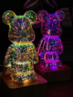 Ночник светильник "Мишка" 3D Проекционная Led лампа USB проектор (7 цветов) 5W - изображение 6