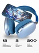 Беспроводные Bluetooth наушники BOROFONE Elegant wireless headphones (BT5.3, AUX/TF, 12h). Blue - изображение 4