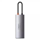 USB-хаб (концентратор) Baseus Metal Gleam Series 5-in-1 30Hz Version (Type-C to USB3.0*3, 4K HDMI, Type-C) - изображение 5