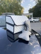 Сумка органайзер в багажник автомобиля 30*50 см белого цвета каркас из пластика, автомобильный органайзер из эко - изображение 4