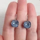 Сережки Hand Made с серо-голубыми кристаллами Swarovski - изображение 2