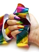 Радужное мерцание Голографическая фольга Lecente Rainbow Shimmer Nail Foil (1,5 м) - изображение 2
