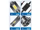 Автомобільні світлодіодні LED лампи H4 150W 22000Lm 6000K 3570 Chip IP65 Q15 - зображення 3