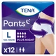 Подгузники для взрослых Tena Pants Plus Night Трусы ночные размер Large 12 шт (7322540839920) - изображение 1