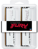 Pamięć Kingston FURY DDR5-5200 65536 MB PC5-41600 (Komplet 4x16384) Beast 1Rx8 White (KF552C40BWK4-64) - obraz 4