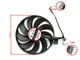 Вентилятор для видеокарты ASUS RTX 2060 2070 S 2080 Ti S GTX 1660 Ti RX 5700 XT Strix 6-pin FirstD FDC10H12S9-C (PLD09210S12H T129215SU CF9010U12D) (№314.052) - изображение 3