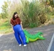 Надувний костюм для свята Хелловін сафарі з автоматичним надуванням Anmone зелений. - зображення 2