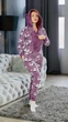 Жіноча піжама комбінізон (кігурумі) з кишенею на попі (попожама) Pijamoni Фіолетова розмір M - зображення 2