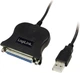Adapter Logilink USB - DSUB-25 1.8 m (4052792005738) - obraz 1