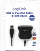Adapter Logilink USB - DSUB-25 1.8 m (4052792005738) - obraz 2