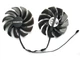Вентилятор кулер для відеокарти Gigabyte GTX 1050 Ti 1060 1070 Ti RX 470 480 570 580 (orgnl) 87 мм PowerLogic PLD09210S12HH (T129215SU GA91S2H) комплект 2 шт (№131.1) - зображення 3