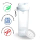 Шейкер спортивний SmartShake Slim 500ml Pure White (10253301) - зображення 5