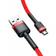 Кабель зарядки Baseus CAMKLF-B09 Cafule (2.4A) (1M) USB to MicroUSB для Android/Samsung/Xiaomi/Huawei/Meizu Червоний - изображение 3