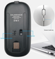 Беспроводная мышь bluetooth + USB черная с подсветкой - изображение 7