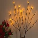 LED гирлянда Ветка Ивы на 20 Диодов, Теплый свет, 1 шт - изображение 4