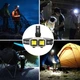 Фонарь налобный аккумуляторный Bailong HX-816S 2COB(white+red) с сенсорным датчиком влагозащита ЗУ Type-C - изображение 9