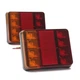 Фонари светодиодные задние 8 LED для автомобильных прицепов 12V-24V (комплект-2шт.) - изображение 1