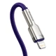 Кабель Baseus Cafule Series Metal Cable Type-C to Lightning PD 20W 1m CATLJK-A05 Purple - изображение 3