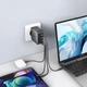 Сетевое зарядное устройство UGREEN CD226 USB+3xUSB-C 100W QC4.0 PD3.0 GaN Grey (40747) - изображение 4