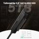 Адаптер UGREEN CM321 USB 3.0 to SATA for 2.5“ 5Gbps 0.5m Black (70609) - изображение 7
