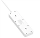 Мережевий фільтр-подовжувач ProLogix Premium PRSC5614W 5 розеток, 6 USB AUTO ID, 2 м - зображення 4