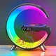 Настільна смарт гугл лампа нічник G-Smart RGB 15W Light Sound Machine з бездротовою зарядкою та Bluetooth колонкою Чорна - зображення 2