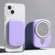 Магнітний портативний УМБ павербанк з бездротовою зарядкою Linktech Magsafe 20W 10000 mAh для iPhone фіялковий 109 - зображення 1