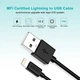 Дата кабель USB 2.0 AM to Lightning 1.2m 2.4A MFI Choetech (IP0026) - изображение 4