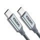 Дата кабель USB 2.0 Type-C to Type-C 1.8m 100W Choetech (XCC-1002-GY) - изображение 1