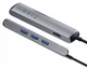 USB-хаб Baseus Type-C to USB3.0*3 + HDMI + RJ45 + Type-C PD Mechanical Eye 6 в 1 Ethernet Grey (CAHUB-J0G) - изображение 14