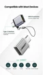 Адаптер UGREEN US270 OTG Type-C to USB 3.0 с карабином Space Gray (50283) - изображение 4