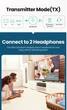 Bluetooth-адаптер Ugreen Bluetooth 5.0 передатчик/приемник 3.5мм aptX Low Latency 2 в 1 для TV/PC (CM108) - изображение 15