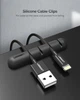 Органайзер Ugreen 4 ячейки для кабелей 2 шт/упак Black (LP114) - изображение 12
