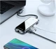 USB-хаб Baseus Multi-functional HUB Type-C to 3xUSB3.0+HD4K+RJ45+PD Deep gray (CAHUB-DZ0G) - зображення 4