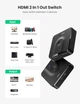 Перемикач Ugreen Спліттер HDMI 2.0 двонаправлений switch 4K 30Hz 3D (CM217) - зображення 12