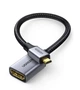 Кабель Ugreen Micro HDMI штекер to HDMI 2.0 разъем 4K 60Hz 3D нейлоновая оплетка 25CM Black (HD149) - изображение 1