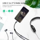 Переходник-разветвитель Ugreen USB Type-C to 2x3.5mm 25CM Black (AV144) - изображение 7