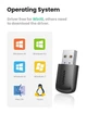 WiFi-адаптер UGREEN USB AC650 5G/2.4G для ПК Mini Wireless двухдиапазонный (CM448) - изображение 4