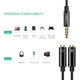 Переходник-разветвитель Ugreen Сплиттер 3.5mm AM to 3.5mm 2 AF Black (AV141) - изображение 12