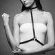 Портупея Bijoux Indiscrets MAZE - I Harness Black, экокожа, очень стильная - изображение 7
