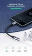 Переходник Ugreen кабель Lightning to 3.5 mm для наушников 10CM (US211) - изображение 2