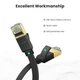 Патч корд Ugreen мережевий кабель 10 Гбіт\с Ethernet RJ45 Cat 7 плоский 5М Black (NW107) - зображення 12